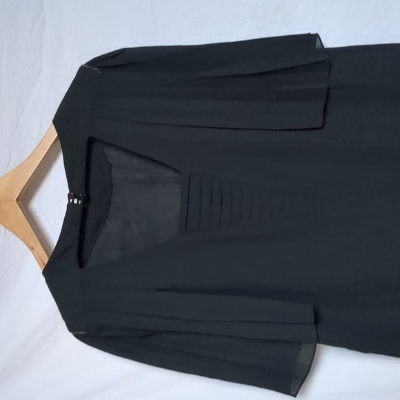 Tobi dress vintage Black cutout beaded sz Small - Picture 8 of 12